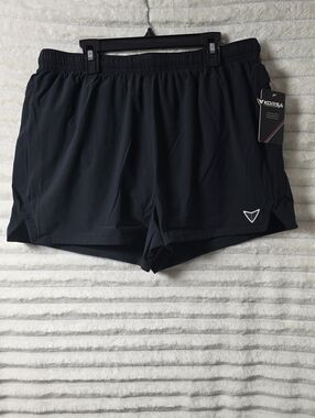 0535 Korsa Men's Black Performance Running Shorts